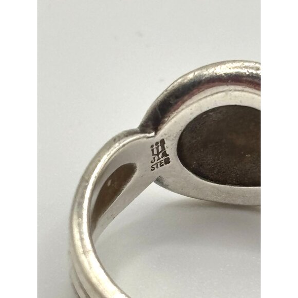 James Avery Retired Sterling Silver Oval Band Ring Size 9 - Picture 7 of 10